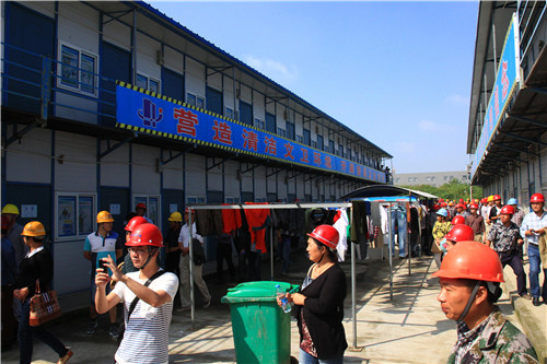 徐州市下半年示范工地观摩会在集团公司项目部召开