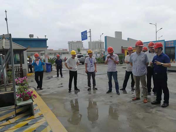 连云港市领导观摩公司项目扬尘控制