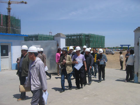 内蒙古乌兰察布市建委在公司工地组织现场观摩会